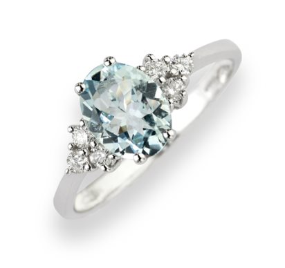 Anello Namuri Donna in Oro bianco Acquamarina AN-2386/AM - AN-2386/AM